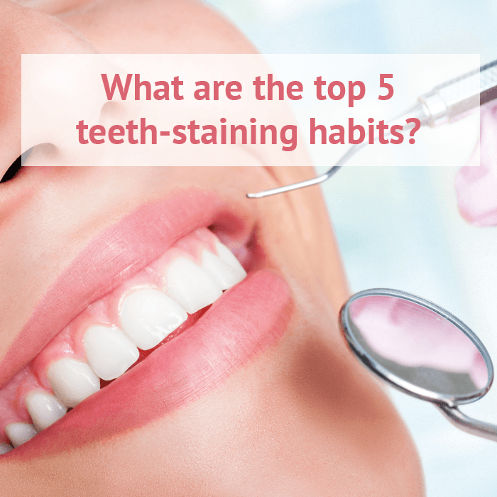 5 Ways you could be staining your teeth
